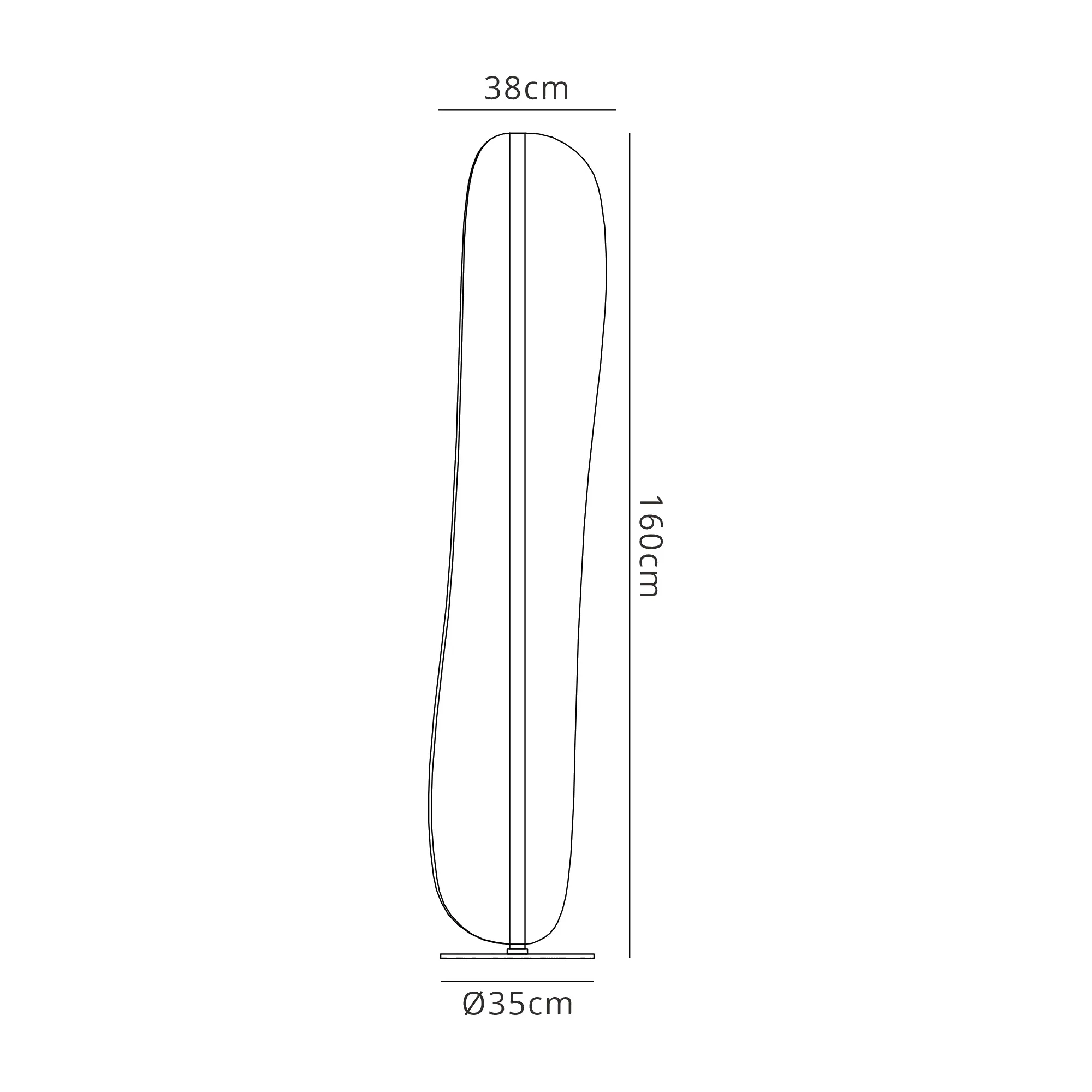 Bianca 160cm Floor Lamp 30W LED White M7769  Mantra Bianca